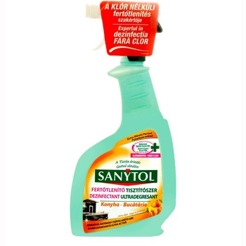 Dezinfectant ultradegresant pentru bucatarie Sanytol, 0.5 l Dezinfectant ultradegresant pentru bucatarie Sanytol, 0.5 l