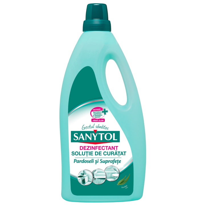 Detergent dezinfectant universal pardoseli si suprafete Sanytol Eucalipt, 1l