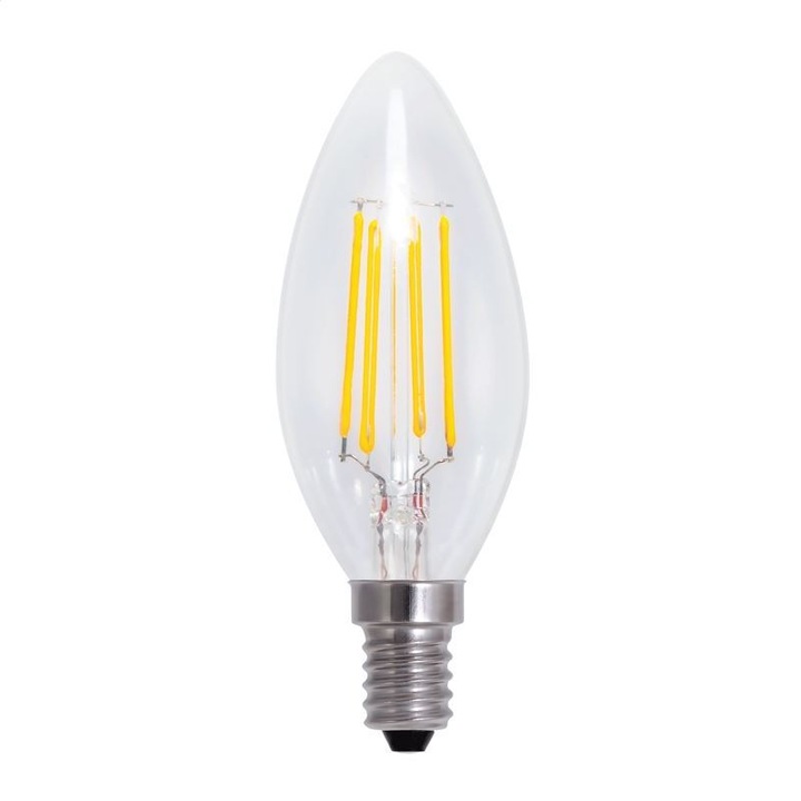 Bec Led Bulb Omega Filament E14 2800K 4W CANDLE 43552 - OMELE14FC-4W