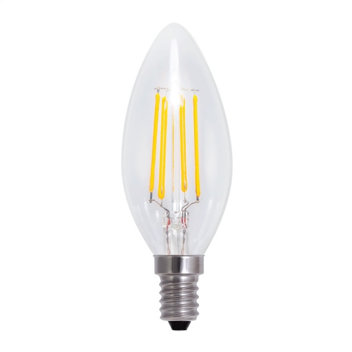 Bec Led крушка Omega Filament E14 2800K 4W CANDLE 43552 - OMELE14FC-4W