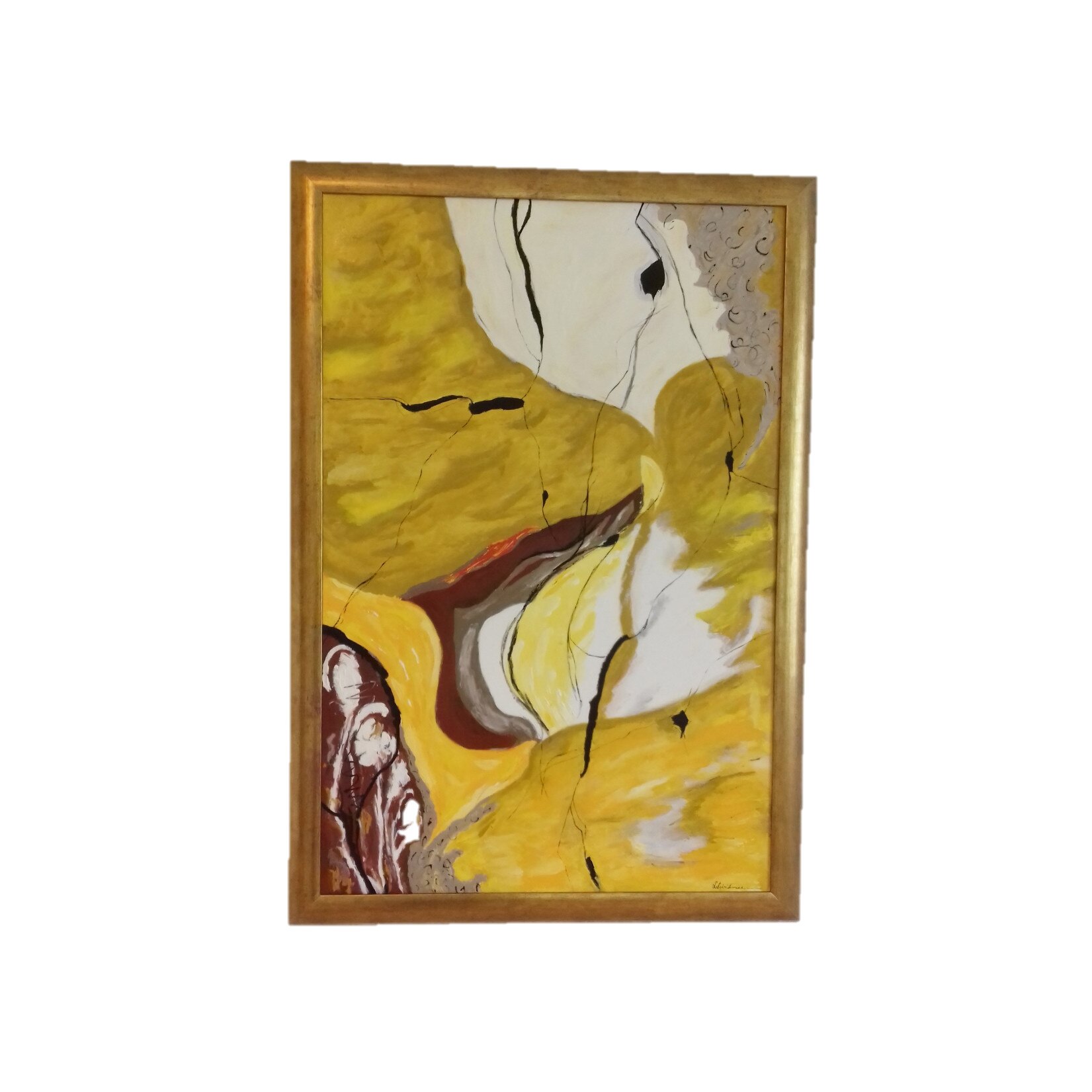 Tablou ulei pe panza, Culori de primavara, 90 cm x 60 cm, inramat