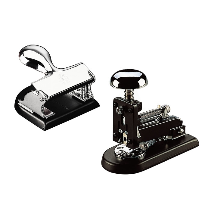 Set cadou El Casco: capsator M-1 + perforator M-200 finisaj crom / negru