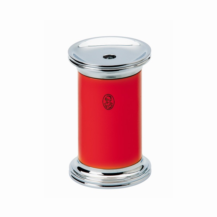 Ascutitoare cilindrica verticala de lux El Casco M-435, Crom / Rosu