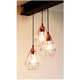Pendul vintage Tarbes, EGLO, 94196, 3xE27, otel, negru, finisaj cupru, inaltime reglabila
