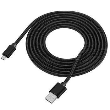 Set 2 X Cablu incarcare telefon, micro USB, Lungime 2m, ramforsat textil, fast charge 2.1A, Negru, IET Set 2 X Cablu incarcare telefon, micro USB, Lungime 2m, ramforsat textil, fast charge 2.1A, Negru, IET