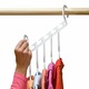 Комплект закачалки за дрехи SmartRack Wonder Hanger, 8 броя, Пластмаса, Бял