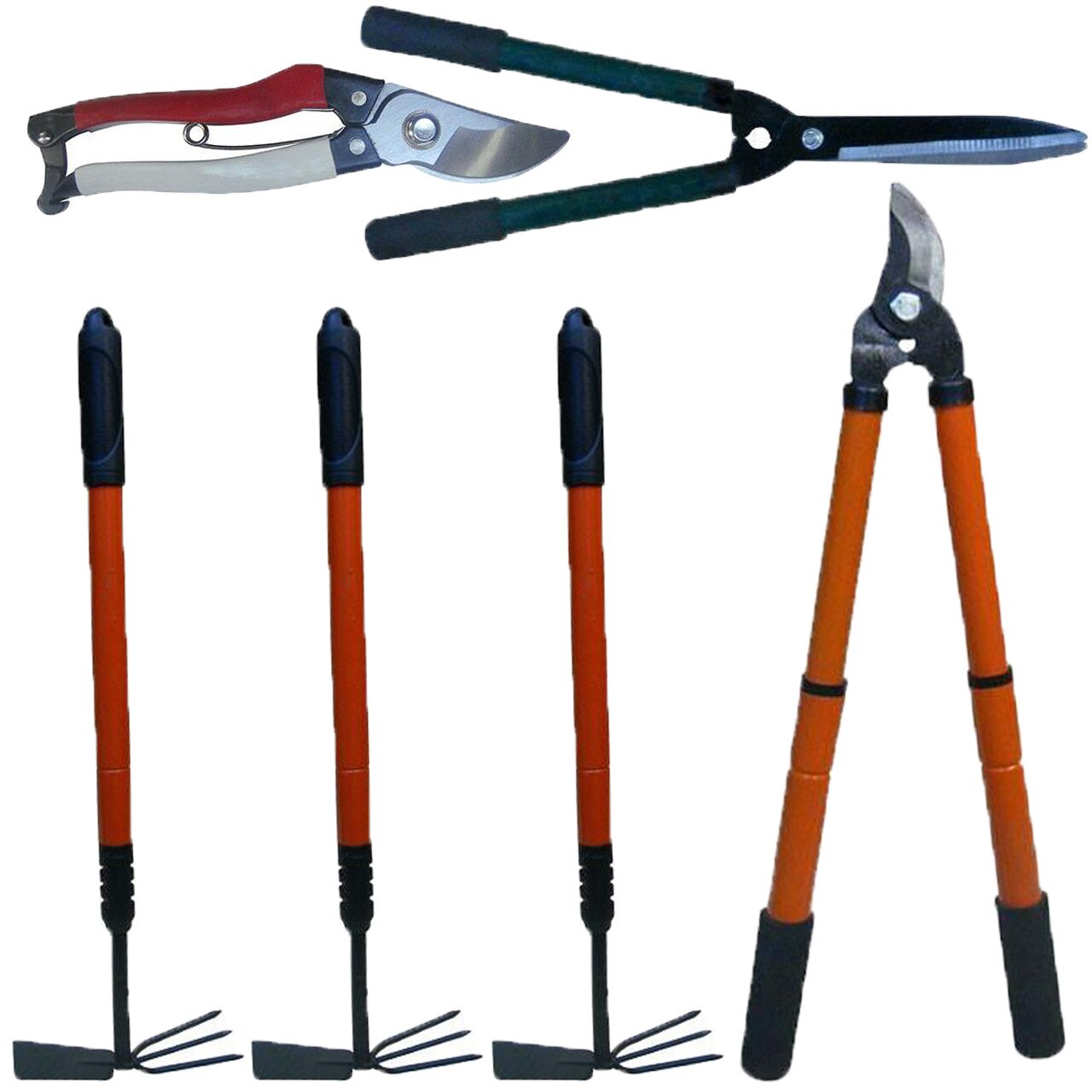 Pachet - 3 x Sapaliga telescopica, 93cm + Foarfeca de vie nr.3 + Foarfeca telescopica pentru crengi + Foarfeca telescopica gard viu