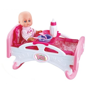 Patut pentru papusi Eveline roz Patut pentru papusi Eveline roz