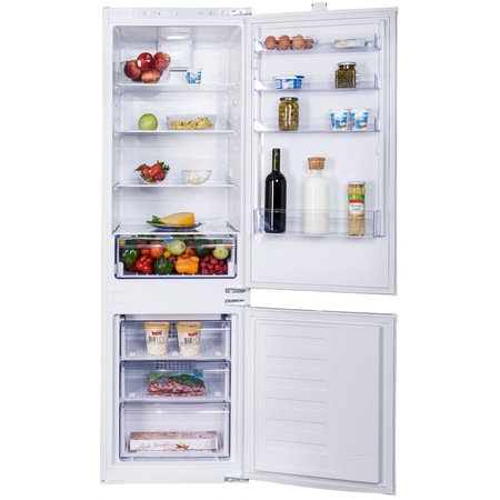 Combina frigorifica incorporabila Beko BCHA275E2S, 262 l, Clasa A+, NoFrost, Active Fresh Blue Light, H 178.1 cm, Alb
