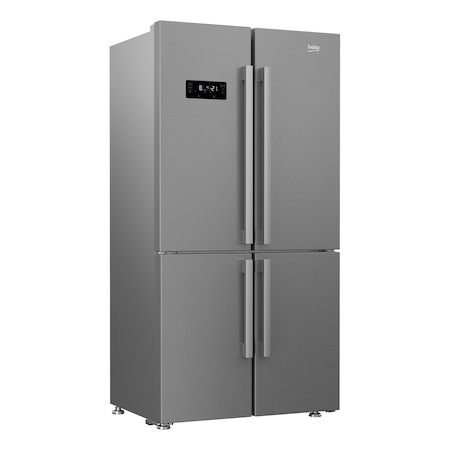 Side by Side Beko GN1416221XP, 541 l, Clasa A+, NeoFrost™ dual cooling, Everfresh+, H 182 cm, Inox antiamprenta