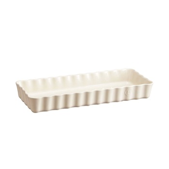 Tava ceramica pentru tarte 15 x 36 cm/1,60 L Alba - Emile Henry Tava ceramica pentru tarte 15 x 36 cm/1,60 L Alba - Emile Henry