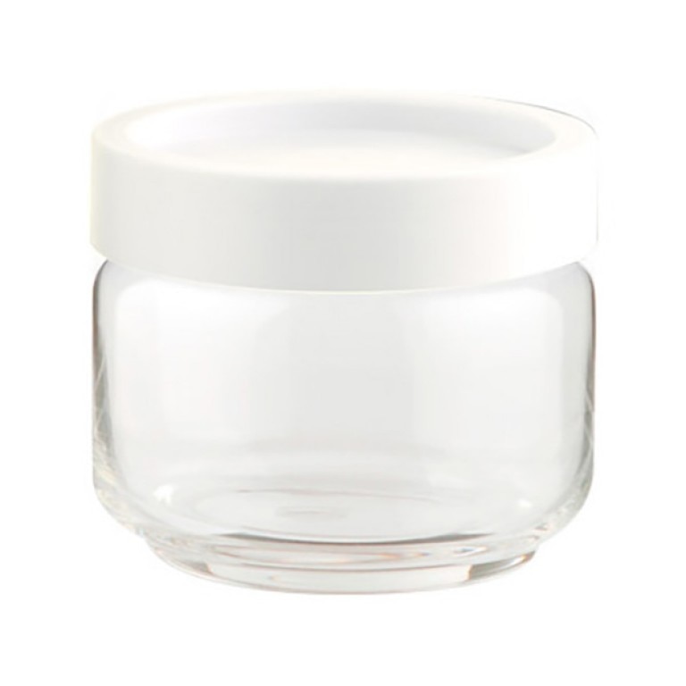 Borcan din sticla, Ocean, 2511G9701, Capac din plastic, 325 ml, Alb