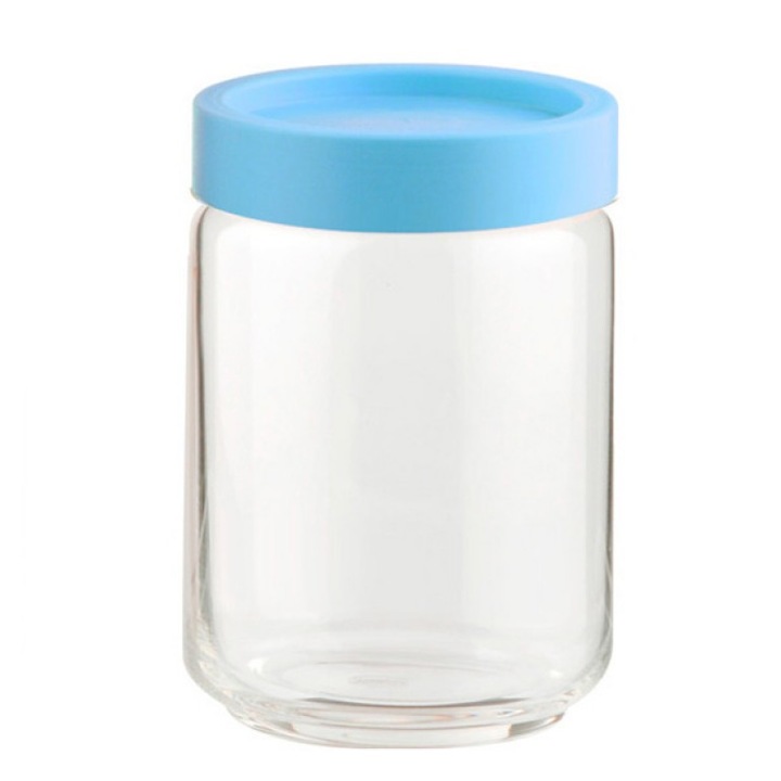 Borcan din sticla, Ocean, 2523G9116, Capac din plastic, 650 ml, Transparent