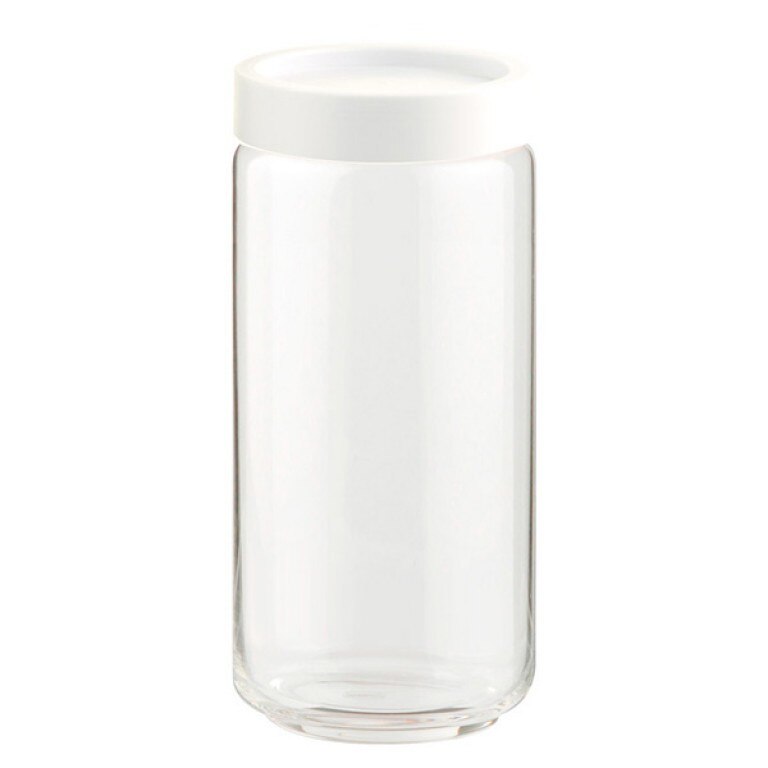 Borcan din sticla, Ocean, 2536G9701, Capac din plastic, 1 l, Transparent