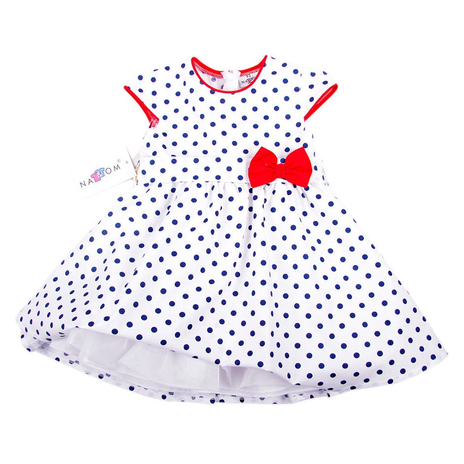 Rochita eleganta, Nat&Tom, cu buline, alba