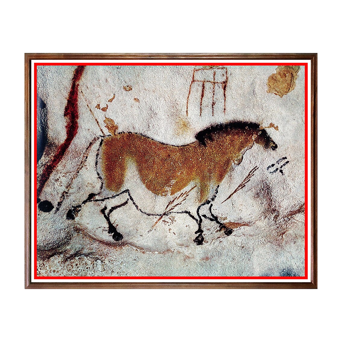 Tablou Poster, Arta Rupestra - AR-006, 40 x 50 cm