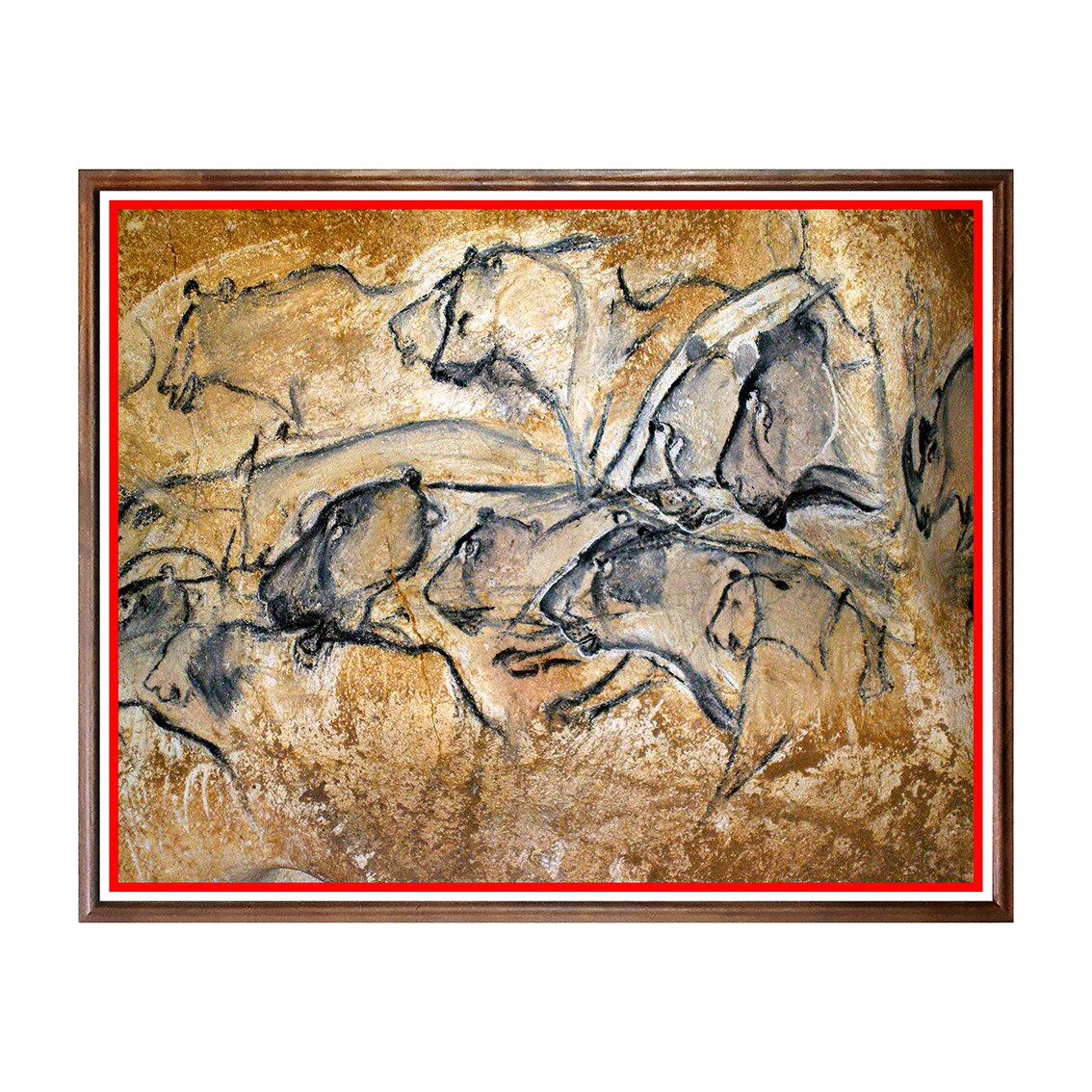 Tablou Poster, Arta Rupestra - AR-008, 40 x 50 cm