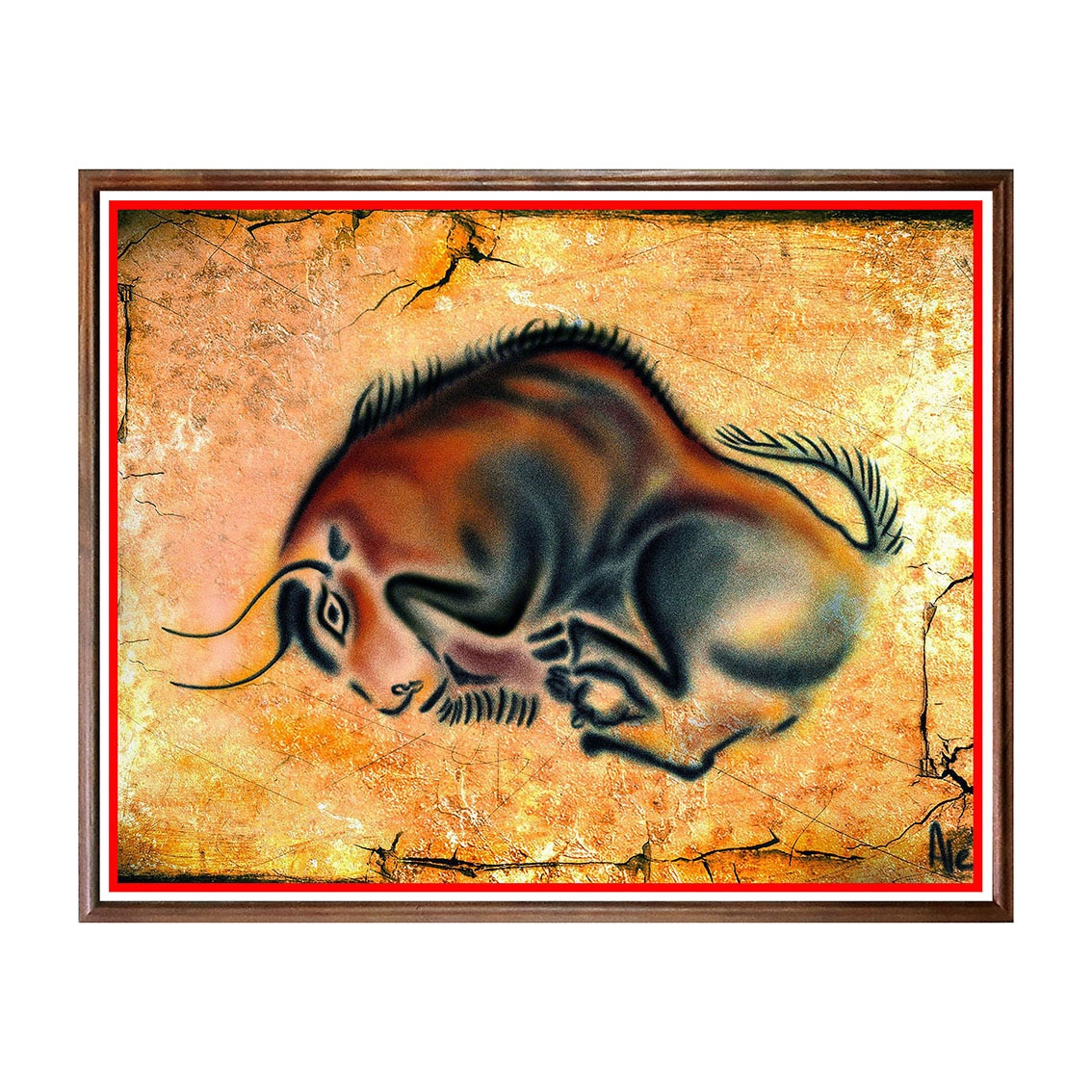 Tablou Poster, Arta Rupestra - AR-003, 40 x 50 cm