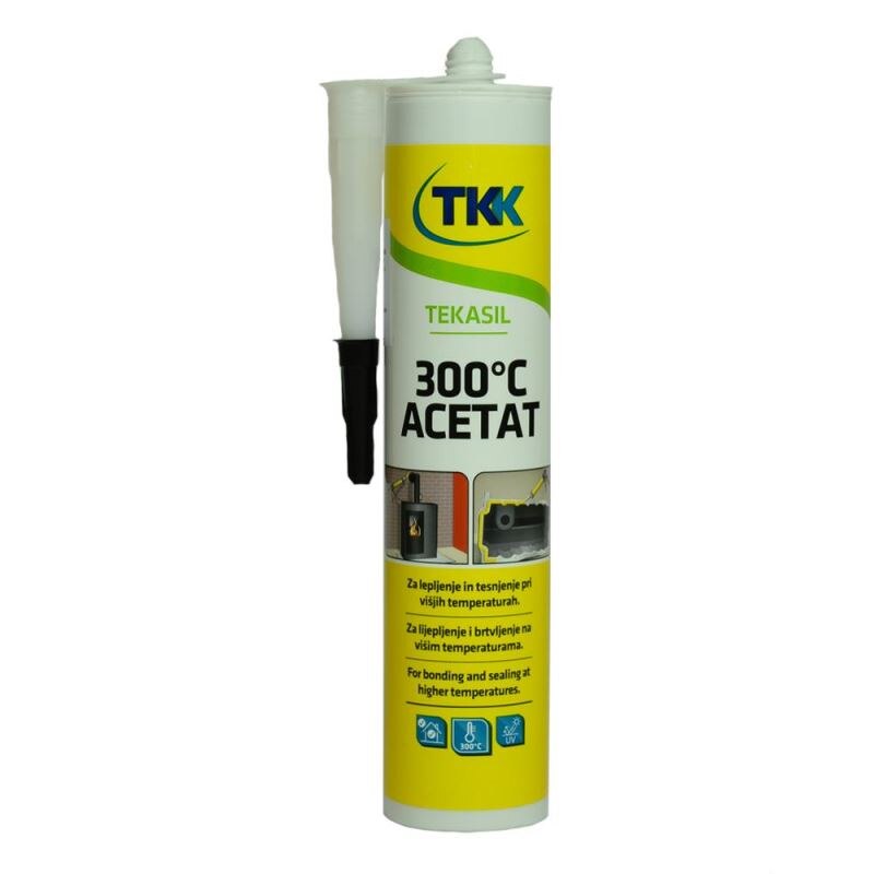 Silicon acetat rosu 300C, TEKASIL, 300 ML