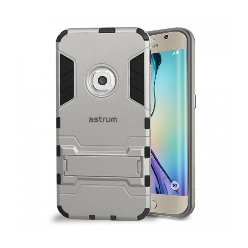Husa Capac Astrum TC IRONMAN Samsung G925 Galaxy S6 EDGE Silver
