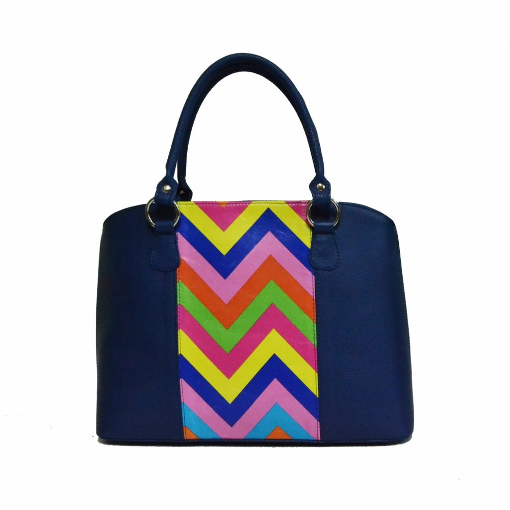 Geanta dama,Zea,piele naturala,blue