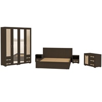 set dormitor palermo cu dulap 4 usi comoda pat si noptiere wenge  mesteacan imagen 49_0_
0