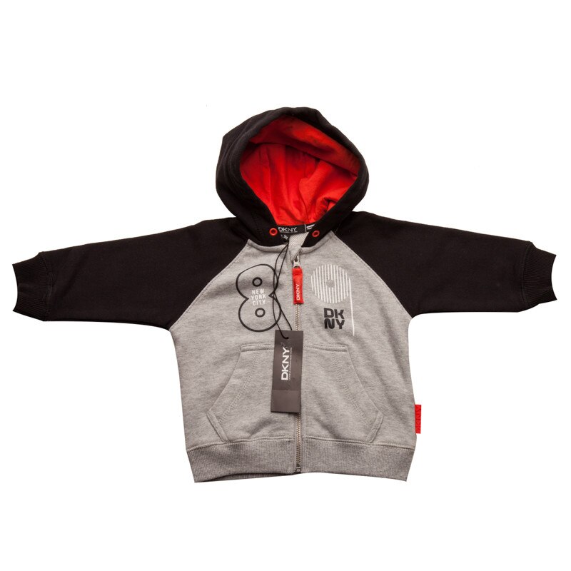 Hanorac DKNY , gri /negru, 9 luni