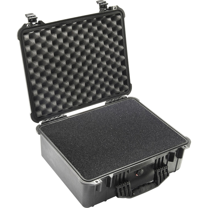 Защитна чанта Peli Medium Case 1550, черна, с предварително нарязана гъба pick'n'pluck