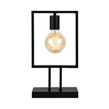 Lampa de masa Innsbruck, lux.pro, 37 x 20 x 10 cm, 1 x E27, max. 60W, 230V, metal/acril, negru Lampa de masa Innsbruck, lux.pro, 37 x 20 x 10 cm, 1 x E27, max. 60W, 230V, metal/acril, negru