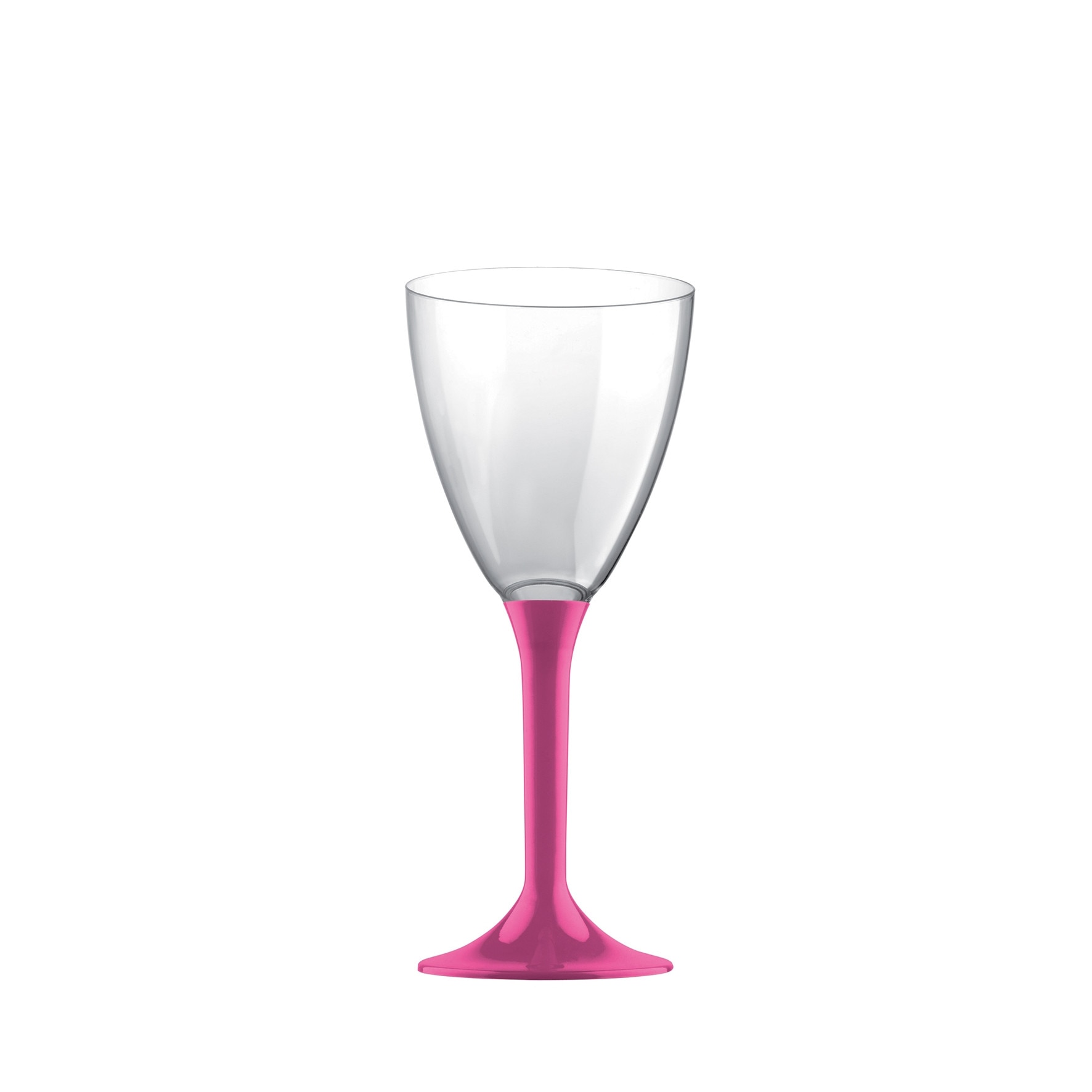 Pahar pt vin alb cu picior fuchsia, 180 ml, 20 buc/set GOLD PLAST, Sommelier Collection,