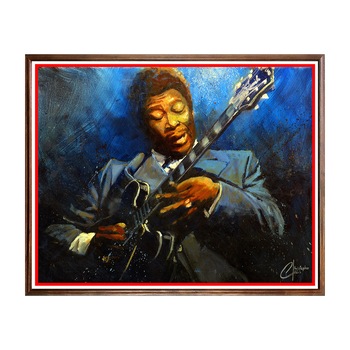 Tablou Poster, Music Star, BB King - MS-011, 40 x 50 cm Tablou Poster, Music Star, BB King - MS-011, 40 x 50 cm