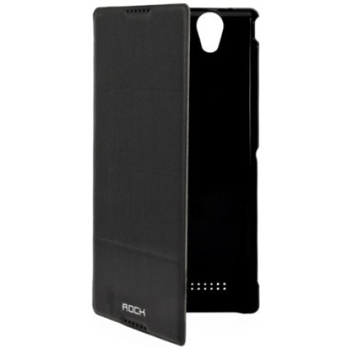 Husa Flip Carte Rock Excel Sony Xperia T2 Ultra Negru