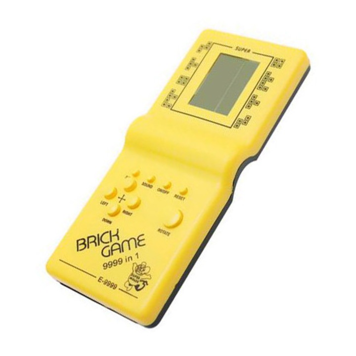 OEM klasszikus játékkonzol, 9999 az 1-ben, sárga