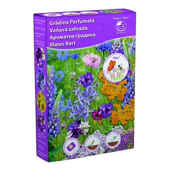 Amestec de seminte Shake'n'Rake Gradina Parfumata, cutie 250 gr. Amestec de seminte Shake'n'Rake Gradina Parfumata, cutie 250 gr.