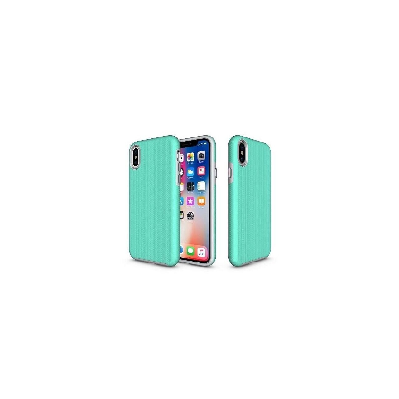 Husa Apple Iphone XS, Apple iPhone X-Iberry Rugged Green Mint