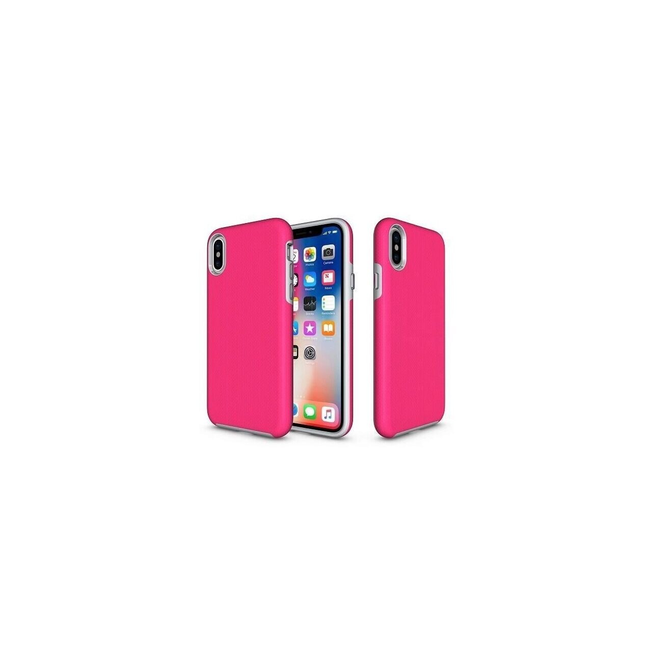 Husa Apple Iphone XS,Apple iPhone X-Iberry Rugged Pink
