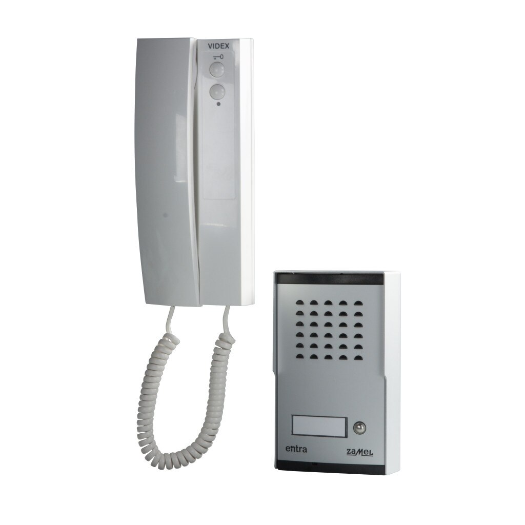 Set interfon ESK-1S / A Zamel, Alb/ Argintiu