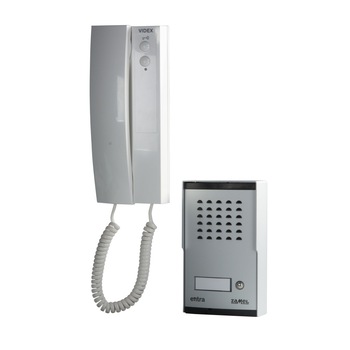 Set interfon ESK-1S / A Zamel, Alb/ Argintiu Set interfon ESK-1S / A Zamel, Alb/ Argintiu