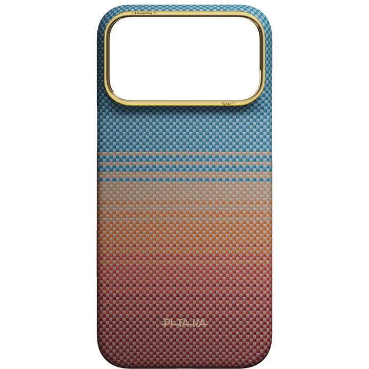 Husa de protectie Pitaka pentru iPhone 18 Pro Max, Edge Case, PitaTap, Sunset, California Dream