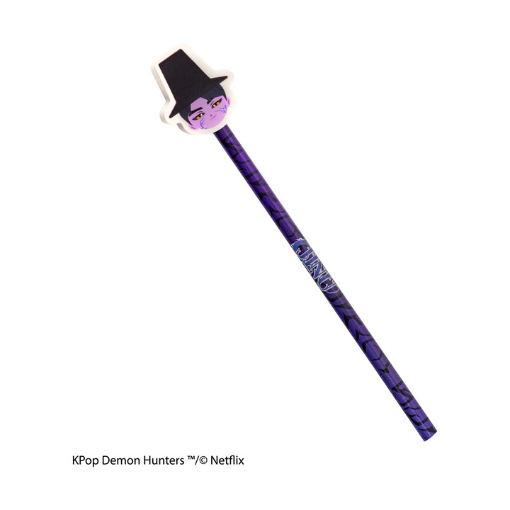 Комплект молив и гума K-Pop Demon Hunters, Fame Bros Limited, многоцветен