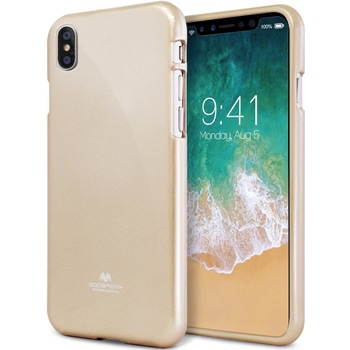 Husa Silicon Jelly Mercury Goospery iPhone X, Gold