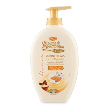 Sapun crema Igienizant Spuma di Sciampagna cu Lapte de Migdale pentru orice tip de piele 400 ml Sapun crema Igienizant Spuma di Sciampagna cu Lapte de Migdale pentru orice tip de piele 400 ml