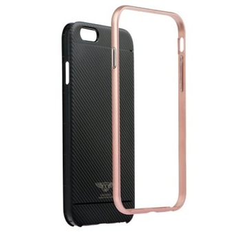 Husa protectie SILK pentru Samsung GALAXY A3 2017 (A320), rama metalizata roz, Negru Husa protectie SILK pentru Samsung GALAXY A3 2017 (A320), rama metalizata roz, Negru