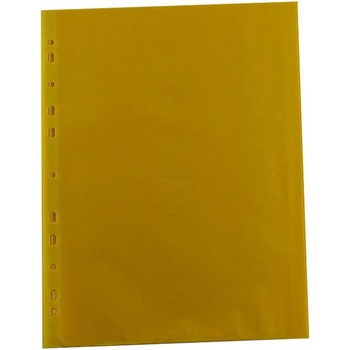 Folie protectie documente A4, galben, 40 microni, 100 buc/set Folie protectie documente A4, galben, 40 microni, 100 buc/set