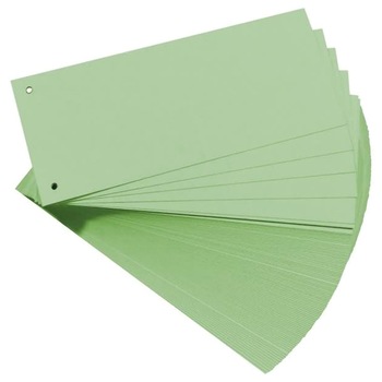 Separatoare carton pentru biblioraft, 105x240 mm, verde, 100 buc/set Separatoare carton pentru biblioraft, 105x240 mm, verde, 100 buc/set