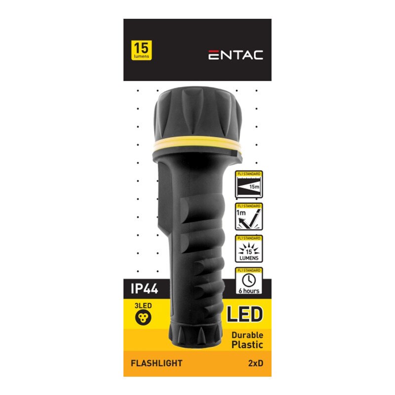 Lanterna cauciuc LED ENTAC 15lumen 2xR20