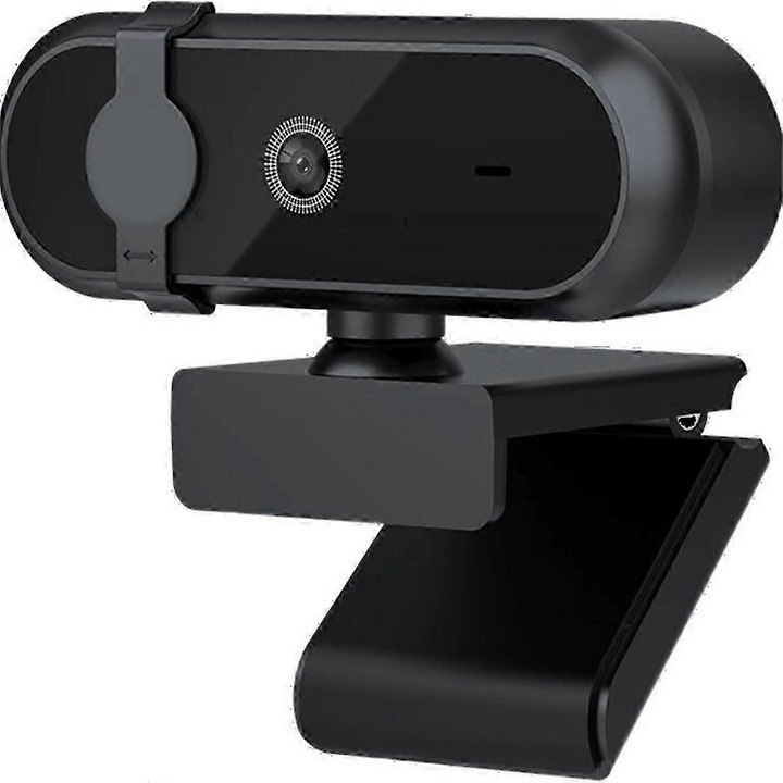 Уебкамера 4K L12 FRU-CJK0424-260919-954, автофокус 30fps, вграден микрофон, USB 2.0 plug-and-play, ъгъл на видимост 60–70°, черна
