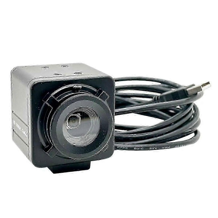 Уеб камера USB FRU-CJK0424-260919-065, 8MP, сензор CMOS IMX179, автофокус, UVC USB 2.0 OTG, Plug & Play, черна, кабел ~1 м