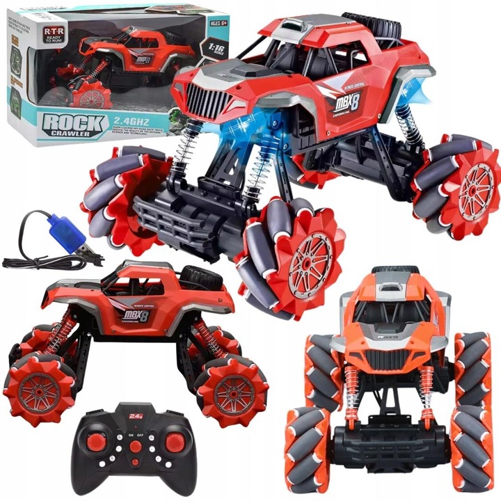 RC офроуд кола Maksik MBX8 1:18, високо окачване, всепосочни колела, 2.4 GHz, многоцветна, код 746529