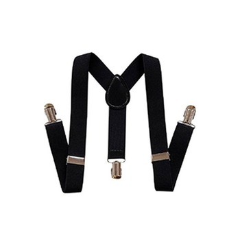 Bretele copii, negru, cu inchizatori metalice, 25 mm, BCNEM Bretele copii, negru, cu inchizatori metalice, 25 mm, BCNEM